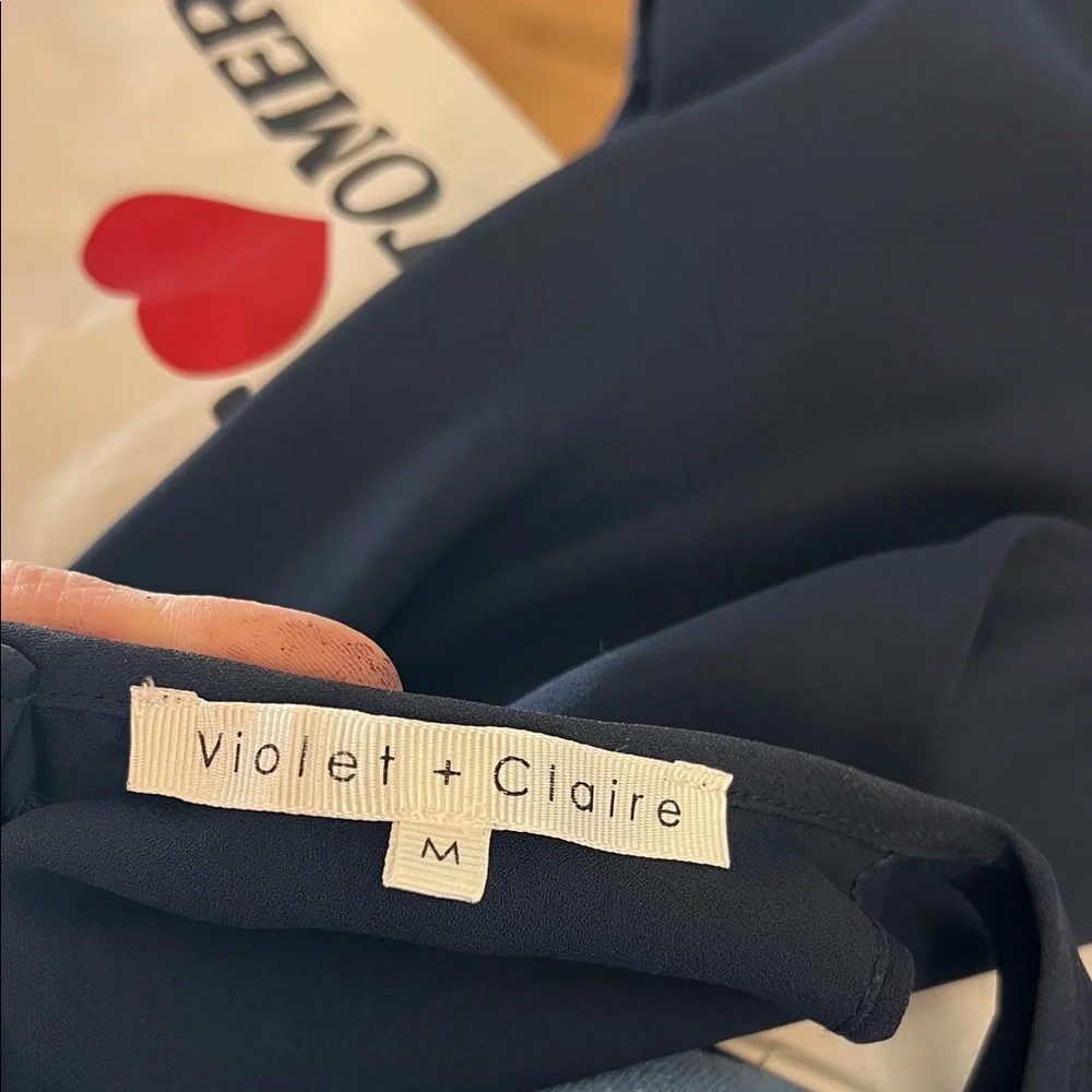 Violet & Claire Navy Tank Top - Picture 2 of 3